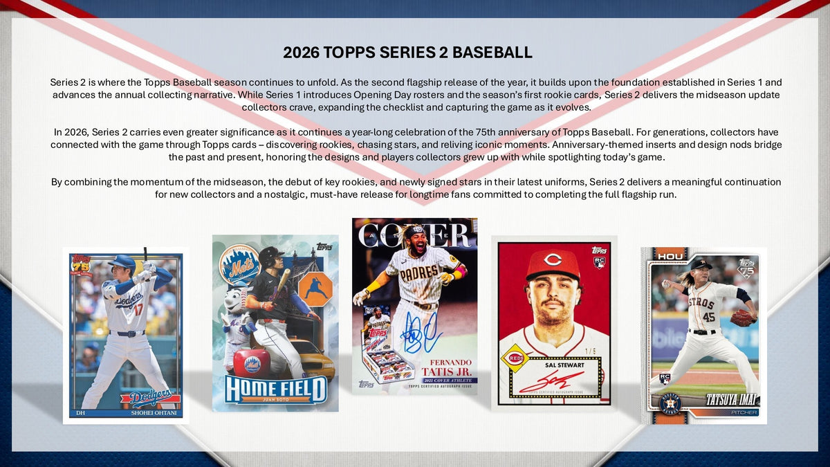 2026 Topps Series 2 Baseball Jumbo Box